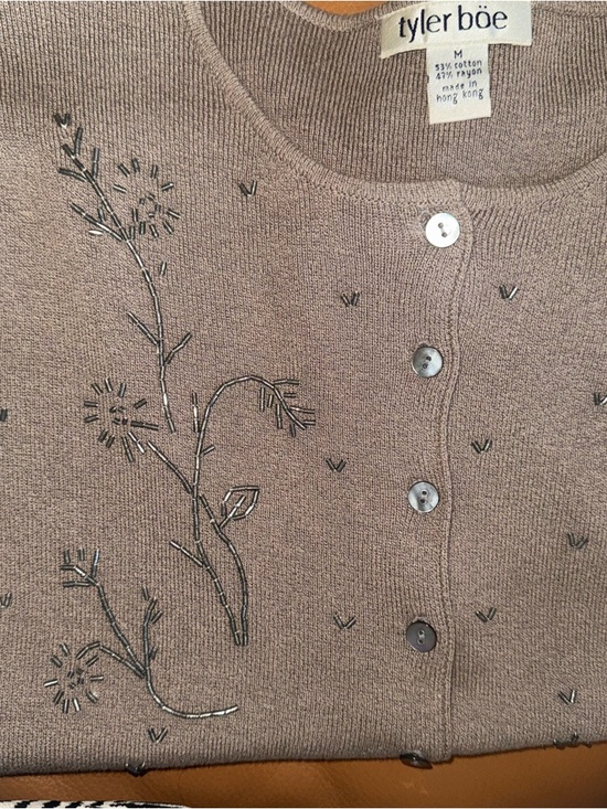 Tyler Boe Sweaters - Tyler Böe Hand-beaded Cardigan Medium